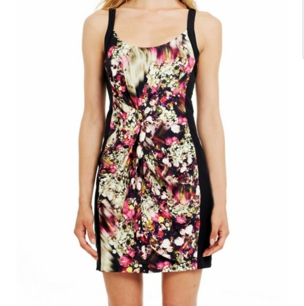 NWT, Rebecca Minkoff Joshua Cerise Multi Silk Dress - Picture 16 of 17